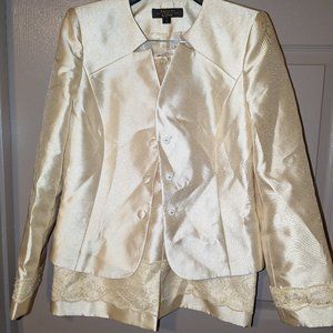 Pale Yellow 2 pc Mother of the Bride Suit